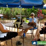 Women sitting at the lake chapala society