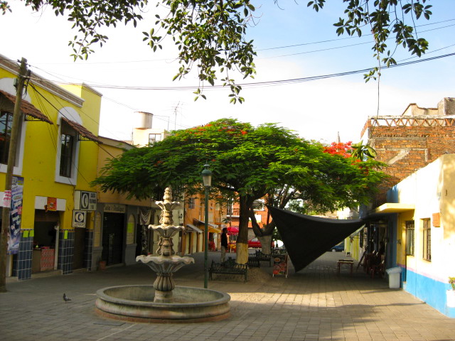 Side of the Chapala Plaza in the Morning