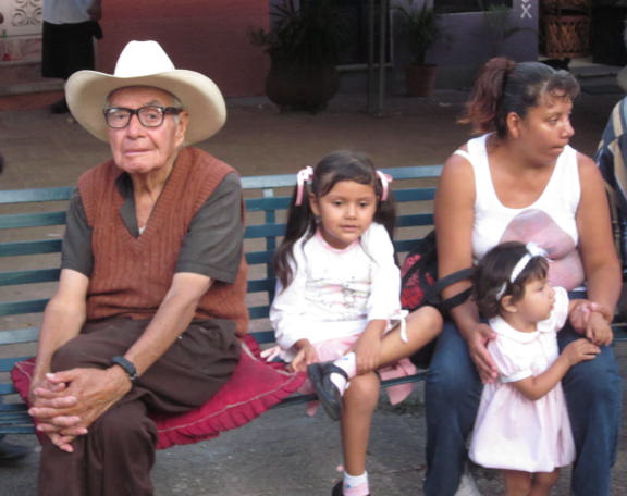 Family Group, Including Elderly Man