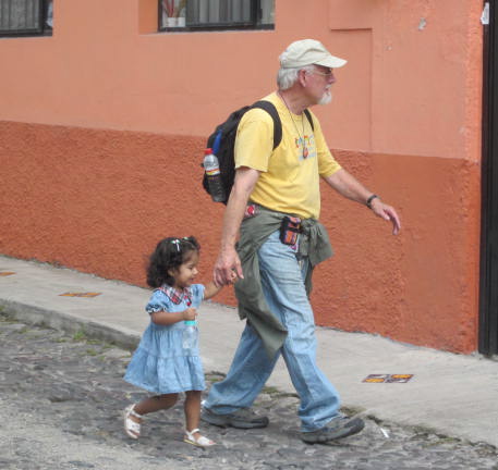 Expat with Mexican Little Girl