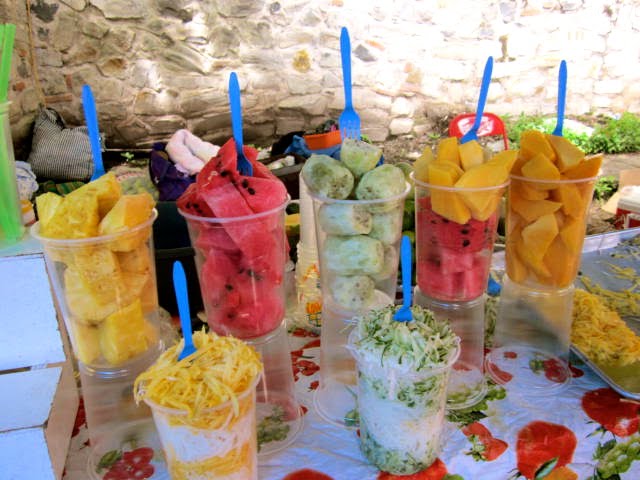 Fruits for Sale in Plastic Cups