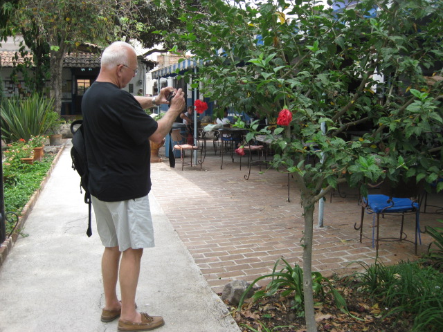 Photographer at Work in the LCS Garden