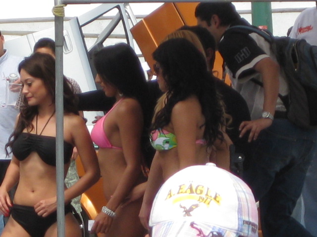 Beauty Queens at Car Show