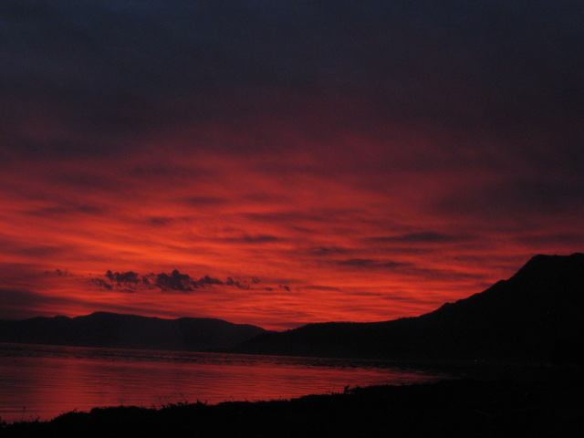 Sunset over Lake Chapala