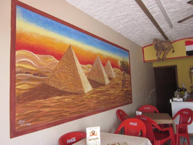 Inside of the Middle Eastern Restaurant