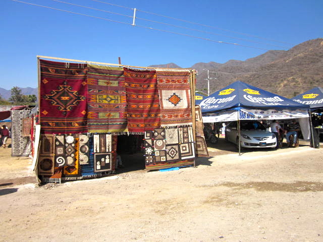 Rugs and a Car Booth