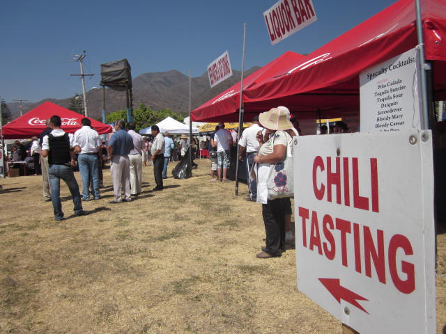 Sign for the Chili Tasting