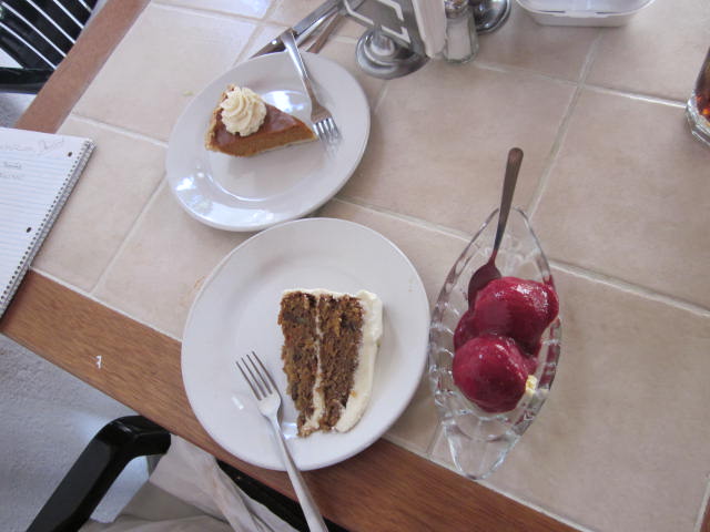 Desserts at Panino Restaurant
