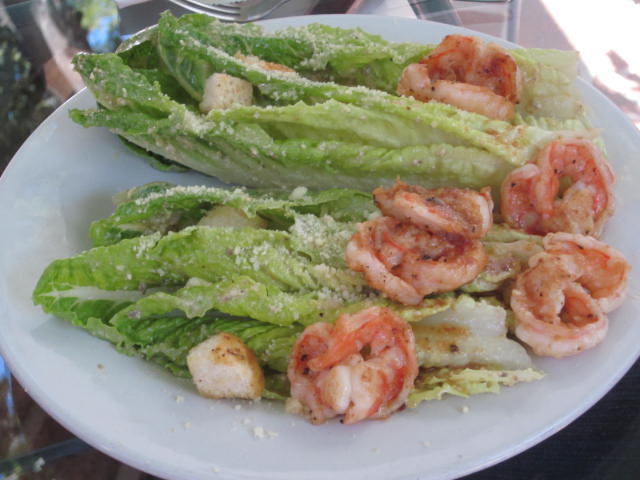 Shrimp Caesar Salad at Paninos Ajijic