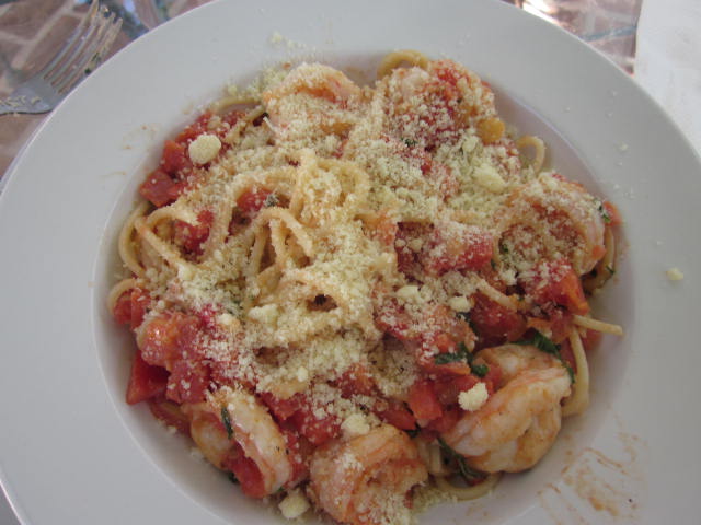 Shrimp Spaghetti Paninos Ajijic