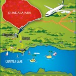 Map of Guadalajara Airport to Chapala