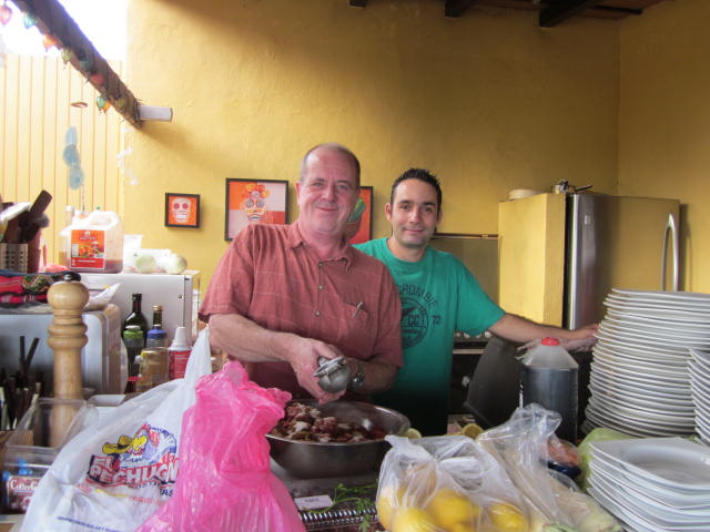 Pedro and his other cook Arturo Gomez Ramirez