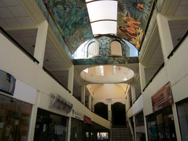 Murals inside the Plaza Bugambilias