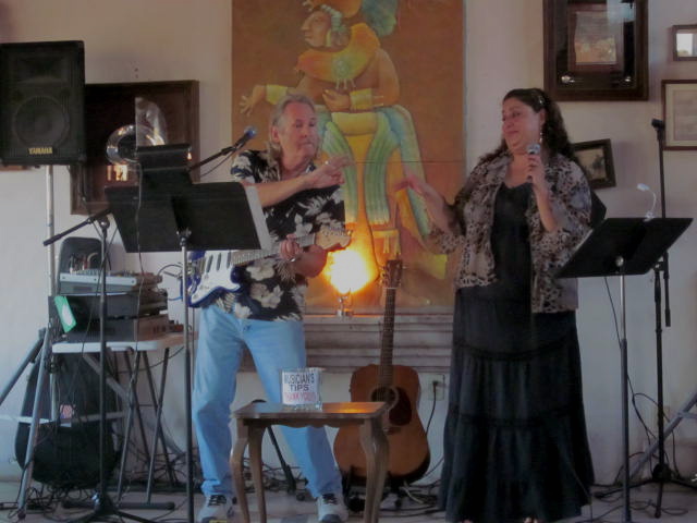 Musicians, Ron Baker and Emy Santos
