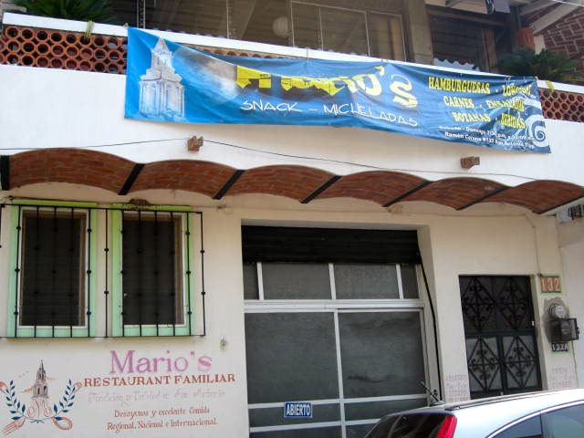 Front of Mario's Restaurant