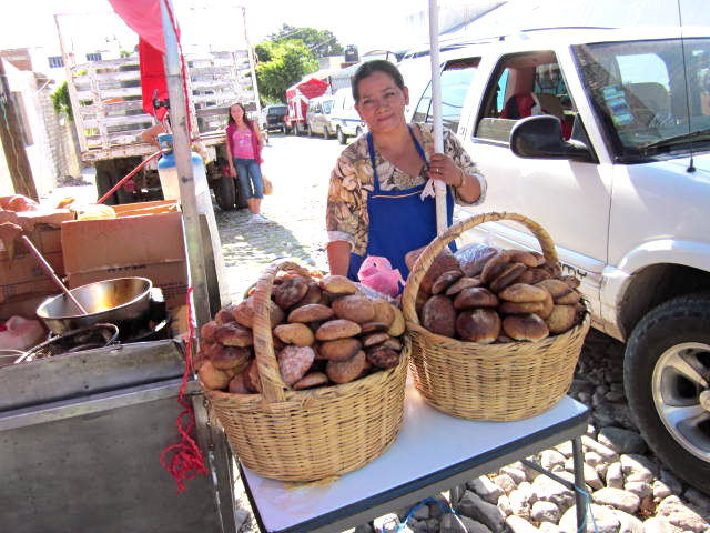 Woman Selling Bread