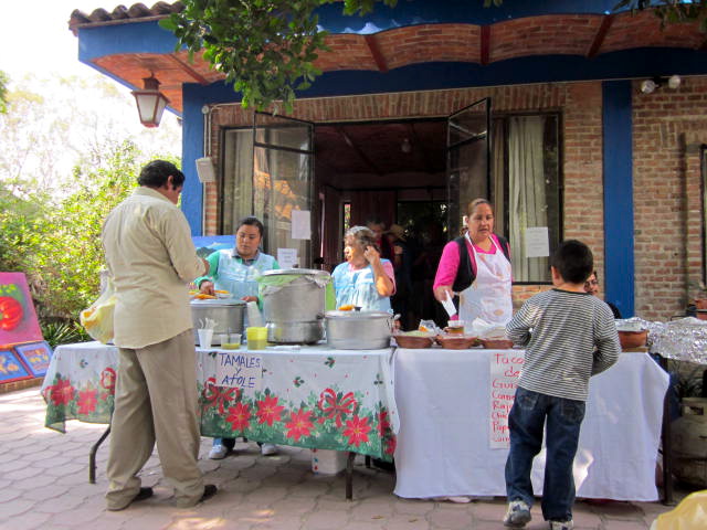Women selling Mexican Food