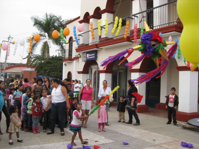 Child Trying to Hit the Pinata