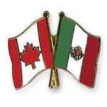Canadina and Mexican Flag