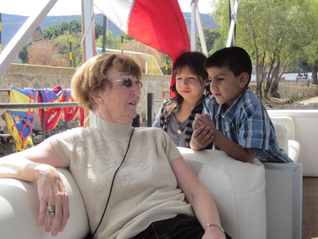Valerie with Curious Children