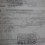 Example of Property Tax PAGADO stamp