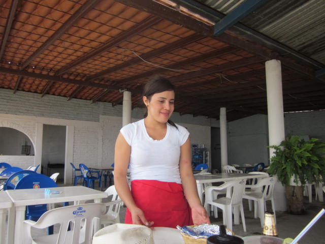 Waitress at El Pescador