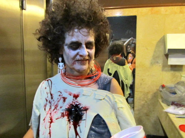 Zombie coming out of the Bathroom