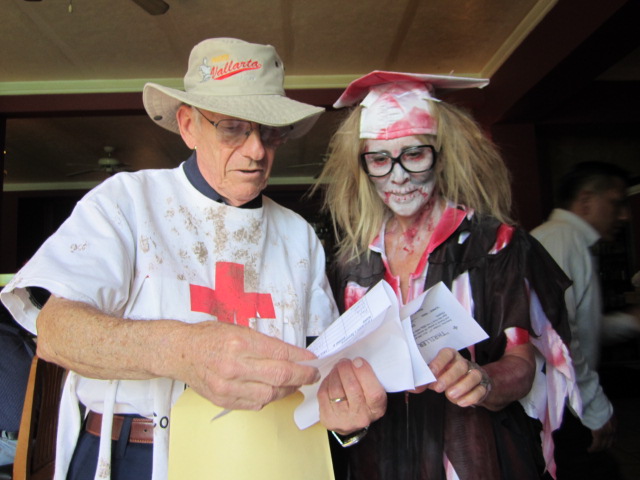 Charlie Klestadt and zombie friend