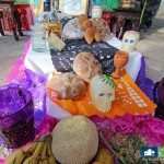 Items offered in Day of the dead Altars in Ajijic Mexico