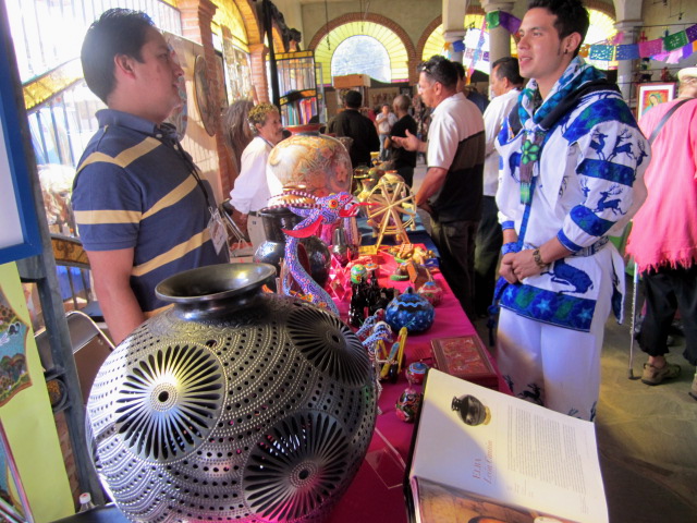 Craft Table and Huichol Man
