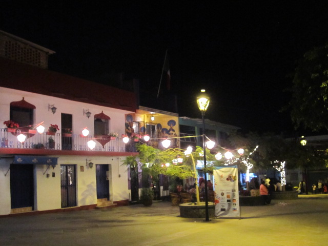 Lights at the Ajijic Plaza