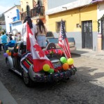 Car floats in the Carnaval parade of Ajijic