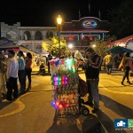 Man selling lights at the Ajijic Fiestas 2012