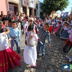 Kids dancing in parade Ajijic