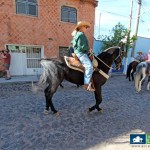 man on horse independencia street ajijic