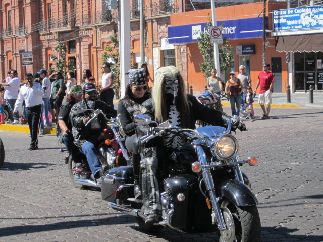 Motorcyclists starting the parade
