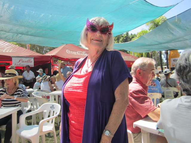 Woman with Crazy Sunglasses