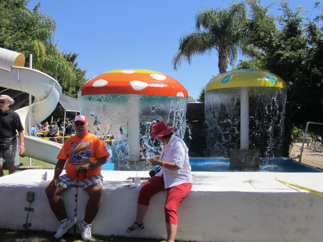 PeoPeople Resting by the Waterfall
