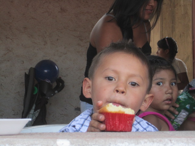 Boy with Cupcake