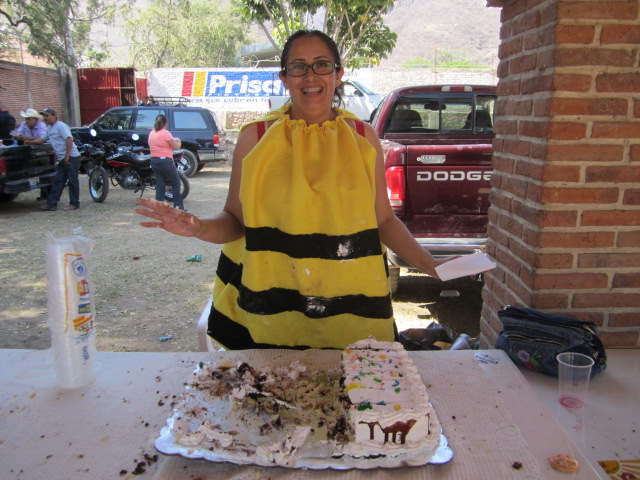 Woman in Bee Costume