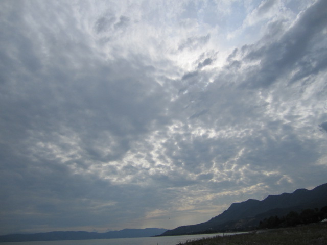 Clouds over the lake