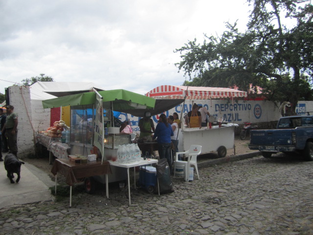 Food stand outside the grounds