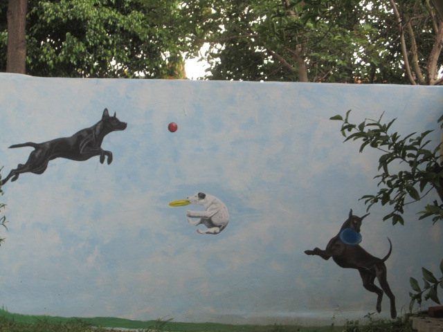 Mural on the wall