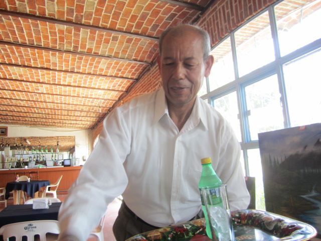 Cain Serving Drinks