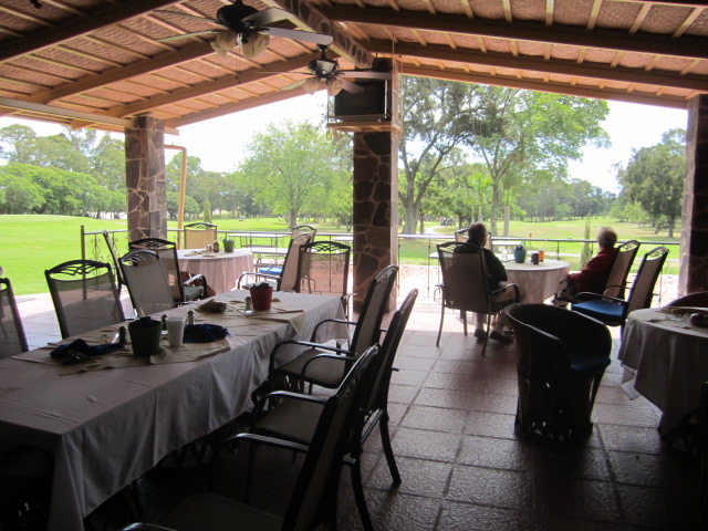 uOutside Patio and Golf Course