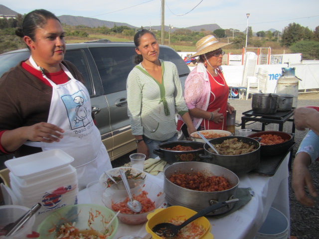 Woman Serving Food