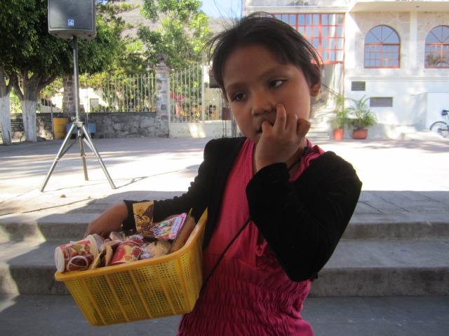 Girl Selling Candy