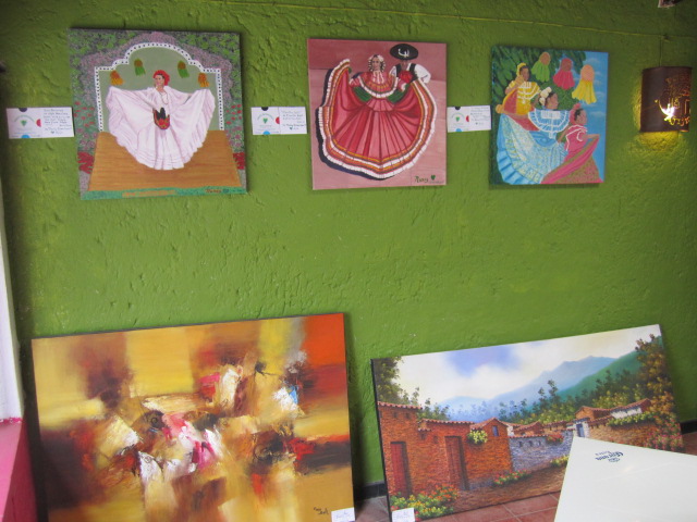 Paintings in the Restaurant
