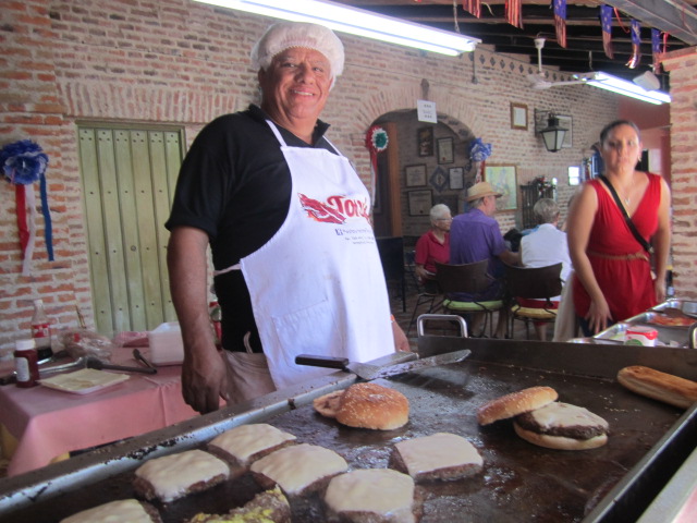 Hamburgers on the Grill
