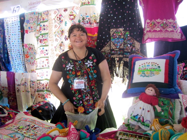 Textile booth